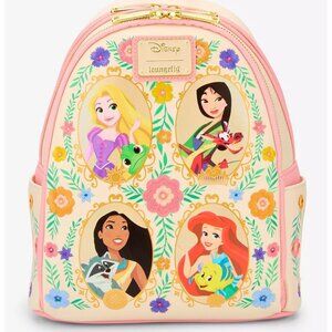 Loungefly Disney Princesses Floral Portraits Backpack BoxLunch Exclusive NWT